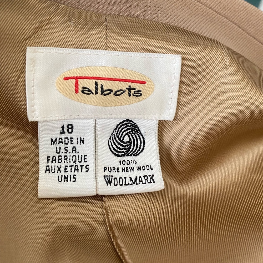 Talbots Beige Single-Button Blazer - image 8
